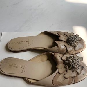 Sandales à Franges En Daim Calypso St. Barth - Taille 10 US - Nude - Talons Hauts